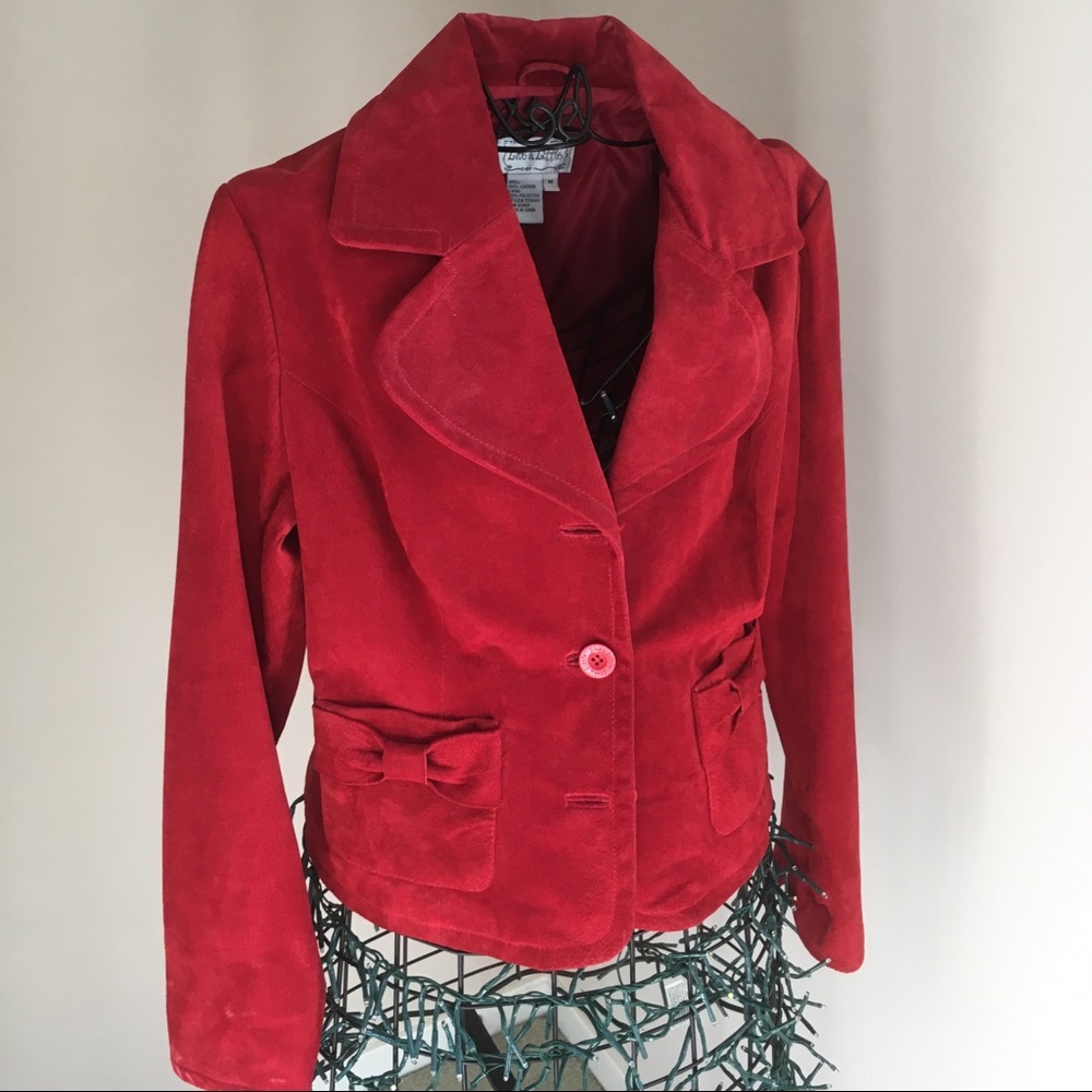 Beautiful Red Leather Jacket